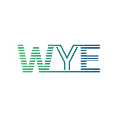 Modern WYE Logo Tasarımı. WYE Mektubu İş Kimliği Minimalist, Profesyonel ve Çok Yönlü Markalaştırma Simgesi