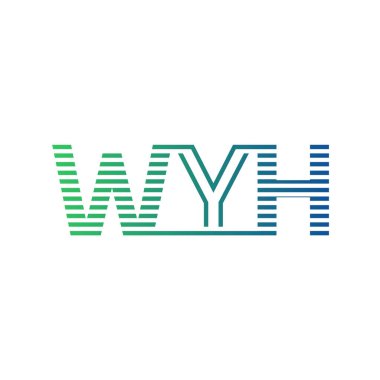 Modern WYH Logo Tasarımı. WYH Minimalist, Profesyonel ve Çok Yönlü İşletme Kimliği Simgesi