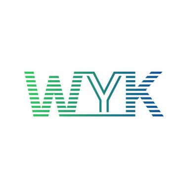 Modern WYK Logo Tasarımı. İş Kimliği için WYK Minimalist, Profesyonel ve Çok Yönlü Markalaştırma Simgesi