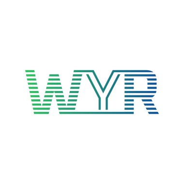 Modern WYR Logo Tasarımı. WYR Minimalist, Profesyonel ve Çok Yönlü İşletme Kimliği Simgesi