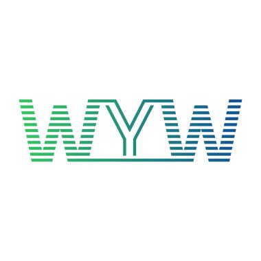Modern WYW Logo Tasarımı. İş Kimliği için WYW Minimalist, Profesyonel ve Çok Yönlü Markalaştırma Simgesi