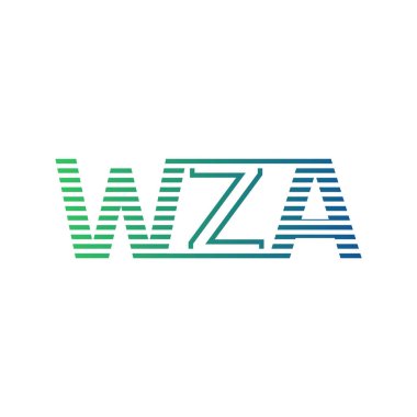 Modern WZA Logo Tasarımı. İş Kimliği İçin WZA Minimalist, Profesyonel ve Çok Yönlü Markalaştırma Simgesi