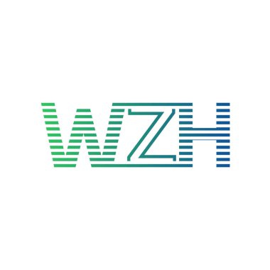 Modern WZH Logo Tasarımı. İş Kimliği için WZH Minimalist, Profesyonel ve Çok Yönlü Markalaştırma Simgesi