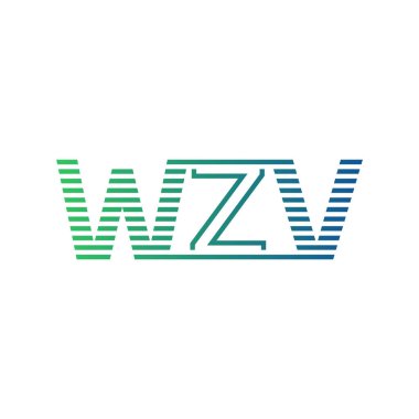Modern WZV Logo Tasarımı. İş Kimliği için WZV Minimalist, Profesyonel ve Çok Yönlü Markalaştırma Simgesi
