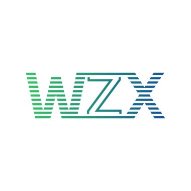 Modern WZX Logo Tasarımı. İş Kimliği için WZX Minimalist, Profesyonel ve Çok Yönlü Markalaştırma Simgesi