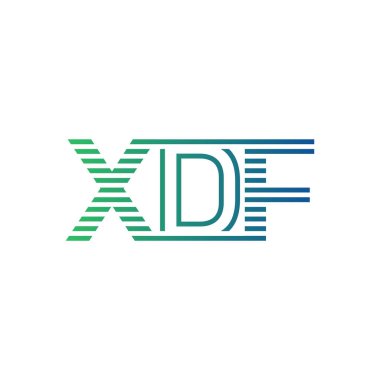 Modern XDF Logo Tasarımı. XDF Minimalist, Profesyonel ve Çok Yönlü İşletme Kimliği Simgesi