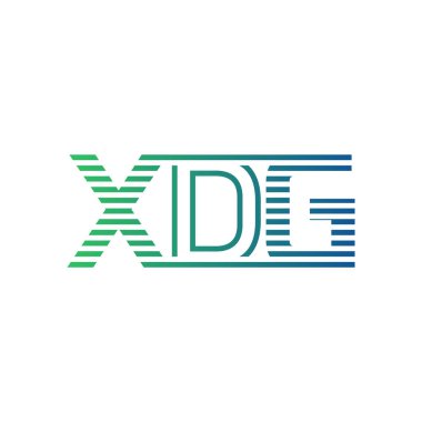 Modern XDG Logo Tasarımı. XDG Harfi Minimalist, Profesyonel ve İşletme Kimliği İçin Çok Yönlü Markalaşma Simgesi