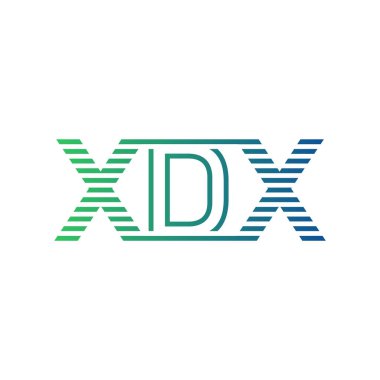 Modern XDX Logo Tasarımı. XDX Harfi İşletme Kimliği İçin Minimalist, Profesyonel ve Çok Yönlü Markalaşma Simgesi