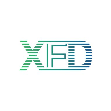 Modern XFD Logo Tasarımı. XFD Minimalist, Profesyonel ve Çok Yönlü İşletme Kimliği Simgesi