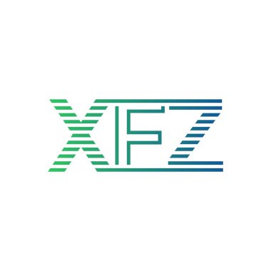 Modern XFZ Logo Tasarımı. XFZ Minimalist, Profesyonel ve Çok Yönlü İşletme Kimliği Simgesi