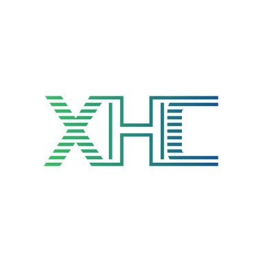 Modern XHC Logo Tasarımı. Harf XHC İş Kimliği Minimalist, Profesyonel ve Çok Yönlü Markalaştırma Simgesi