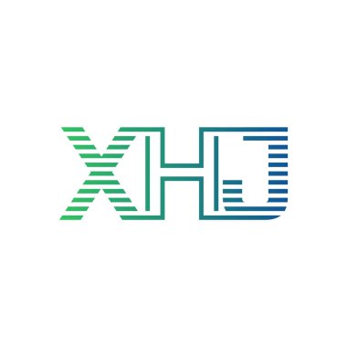 Modern XHJ Logo Tasarımı. XHJ Harfi Minimalist, Profesyonel ve İşletme Kimliği İçin Çok Yönlü Markalaşma Simgesi