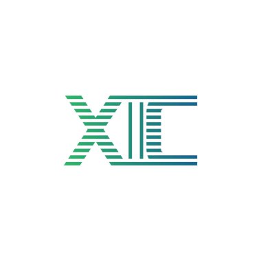 Modern XIC Logo Tasarımı. XIC Minimalist, Profesyonel ve İşletme Kimliği İçin Çok Yönlü Markalaştırma Simgesi