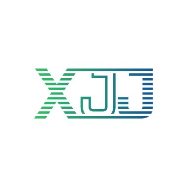 Modern XJJ Logo Tasarımı. XJJ Harfi Minimalist, Profesyonel ve İşletme Kimliği İçin Çok Yönlü Markalaşma Simgesi