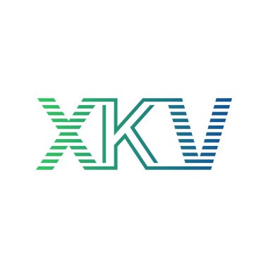 Modern XKV Logo Tasarımı. XKV Minimalist, Profesyonel ve Çok Yönlü İşletme Kimliği Simgesi
