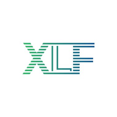 Modern XLF Logo Tasarımı. XLF Minimalist, Profesyonel ve Çok Yönlü İşletme Kimliği Simgesi