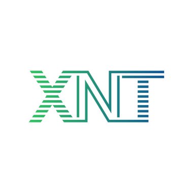 Modern XNT Logo Tasarımı. XNT Minimalist, Profesyonel ve İş Kimliği için Çok Yönlü Markalaştırma Simgesi