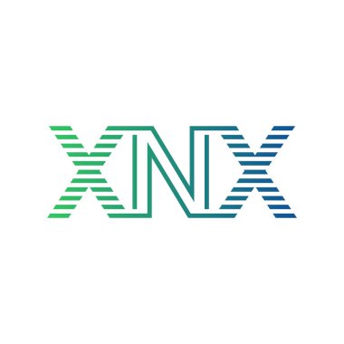 Modern XNX Logo Tasarımı. XNX Harfi Minimalist, Profesyonel ve İşletme Kimliği İçin Çok Yönlü Markalaşma Simgesi
