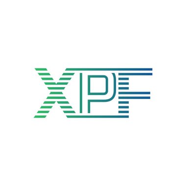 Modern XPF Logo Design. Letter XPF Minimalist, Professional, and Versatile Branding Icon for Business Identity clipart