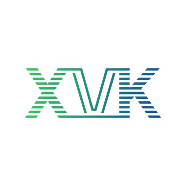 Modern XVK Logo Tasarımı. XVK Minimalist, Profesyonel ve Çok Yönlü İşletme Kimliği Simgesi