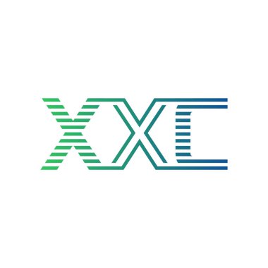 Modern XXC Logo Tasarımı. Harf XXC İş Kimliği Minimalist, Profesyonel ve Çok Yönlü Markalaştırma Simgesi