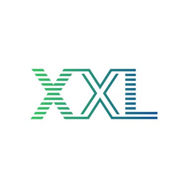 Modern XXL Logo Tasarımı. Harf XXL Minimalist, Profesyonel ve İşletme Kimliği İçin Çok Yönlü Markalaşma Simgesi