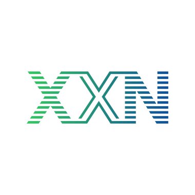 Modern XXN Logo Tasarımı. XXN Minimalist, Profesyonel ve İşletme Kimliği İçin Çok Yönlü Markalaştırma Simgesi