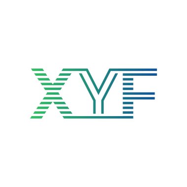 Modern XYF Logo Tasarımı. XYF Minimalist, Profesyonel ve Çok Yönlü İşletme Kimliği Simgesi