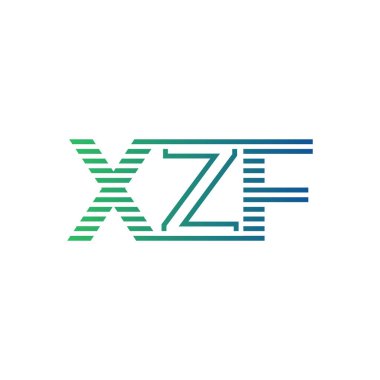 Modern XZF Logo Tasarımı. XZF Minimalist, Profesyonel ve İş Kimliği için Çok Yönlü Markalaştırma Simgesi