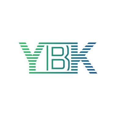 Modern YBK Logo Tasarımı. İş Kimliği için YBK Minimalist, Profesyonel ve Çok Yönlü Markalaştırma Simgesi