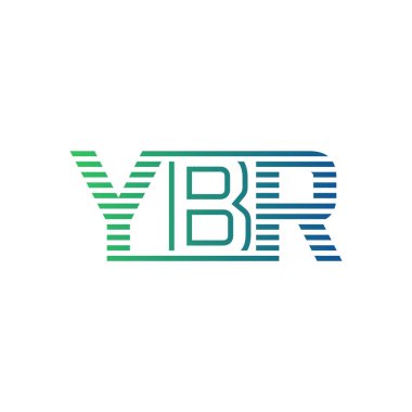 Modern YBR Logo Tasarımı. YBR 'nin Minimalist, Profesyonel ve İşletme Kimliği İçin Çok Yönlü Markalaştırma Simgesi