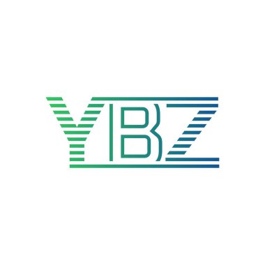 Modern YBZ Logo Tasarımı. Harf YBZ İş Kimliği Minimalist, Profesyonel ve Çok Yönlü Markalaştırma Simgesi