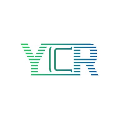 Modern YCR Logo Tasarımı. Harf YCR İşletme Kimliği Minimalist, Profesyonel ve Çok Yönlü Markalaşma Simgesi