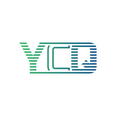 Modern YCQ Logo Tasarımı. Harf YCQ Minimalist, Profesyonel ve İş Kimliği için Çok Yönlü Markalaştırma Simgesi