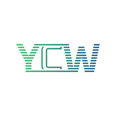Modern YCW Logo Tasarımı. Harf YCW İş Kimliği Minimalist, Profesyonel ve Çok Yönlü Markalaştırma Simgesi