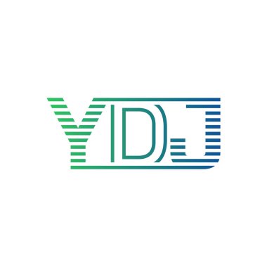 Modern YDJ Logo Tasarımı. İş Kimliği için YDJ Minimalist, Profesyonel ve Çok Yönlü Markalaştırma Simgesi