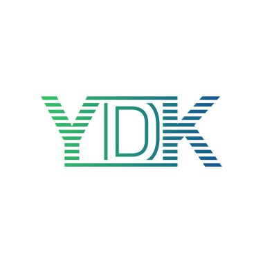 Modern YDK Logo Tasarımı. İş Kimliği İçin YDK Minimalist, Profesyonel ve Çok Yönlü Markalaştırma Simgesi