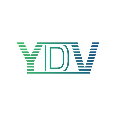 Modern YDV Logo Tasarımı. Harf YDV İş Kimliği Minimalist, Profesyonel ve Çok Yönlü Markalaştırma Simgesi