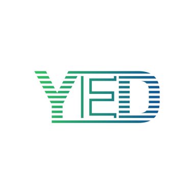 Modern YED Logo Tasarımı. İş Kimliği için YED Minimalist, Profesyonel ve Çok Yönlü Markalaştırma Simgesi