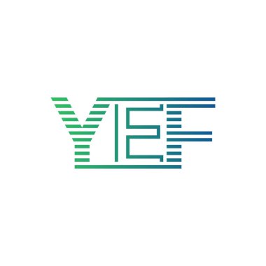 Modern YEF Logo Tasarımı. YEF Minimalist, Profesyonel ve Çok Yönlü İşletme Kimliği Simgesi