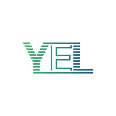 Modern YEL Logo Tasarımı. YEL Minimalist, Profesyonel ve İş Kimliği için Çok Yönlü Markalaştırma Simgesi