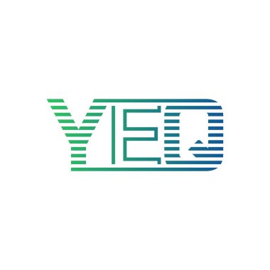 Modern YEQ Logo Tasarımı. YEQ Minimalist, Profesyonel ve İş Kimliği için Çok Yönlü Markalaştırma Simgesi
