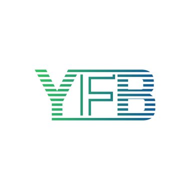 Modern YFB Logo Tasarımı. YFB Minimalist, Profesyonel ve Çok Yönlü İşletme Kimliği Simgesi