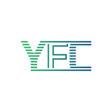 Modern YFC Logo Tasarımı. YFC Minimalist, Profesyonel ve İşletme Kimliği İçin Çok Yönlü Markalaştırma Simgesi