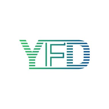 Modern YFD Logo Tasarımı. YFD Minimalist, Profesyonel ve Çok Yönlü İşletme Kimliği Simgesi