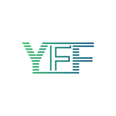 Modern YFF Logo Tasarımı. YFF Minimalist, Profesyonel ve İş Kimliği için Çok Yönlü Markalaştırma Simgesi