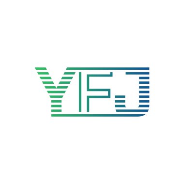 Modern YFJ Logo Tasarımı. YFJ Minimalist, Profesyonel ve Çok Yönlü İşletme Kimliği Simgesi