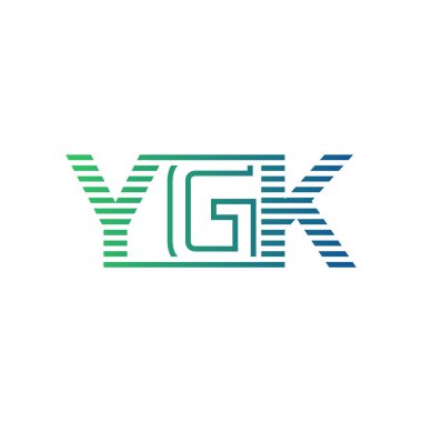 Modern YGK Logo Tasarımı. YGK Minimalist, Profesyonel ve Çok Yönlü İşletme Kimliği Simgesi