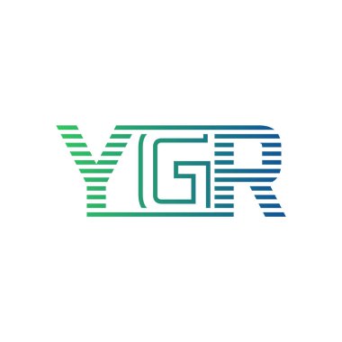 Modern YGR Logo Tasarımı. YGR Minimalist, Profesyonel ve İşletme Kimliği İçin Çok Yönlü Markalaştırma Simgesi