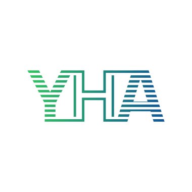 Modern YHA Logo Tasarımı. YHA 'nın Minimalist, Profesyonel ve Çok Yönlü İşletme Kimliği Simgesi